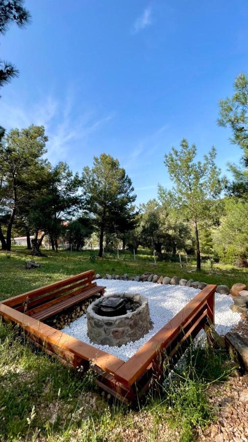 Panurlawoodenhouse Oezel Havuz& Sauna Mavi Esterno foto