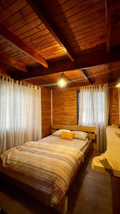Panurlawoodenhouse Oezel Havuz& Sauna Mavi Esterno foto