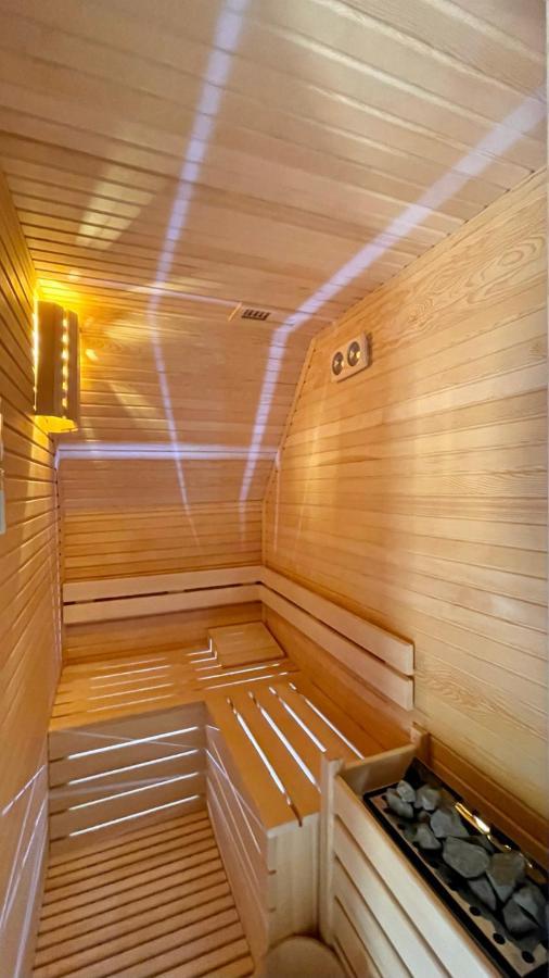 Panurlawoodenhouse Ozel Havuz& Sauna Mavi Esterno foto